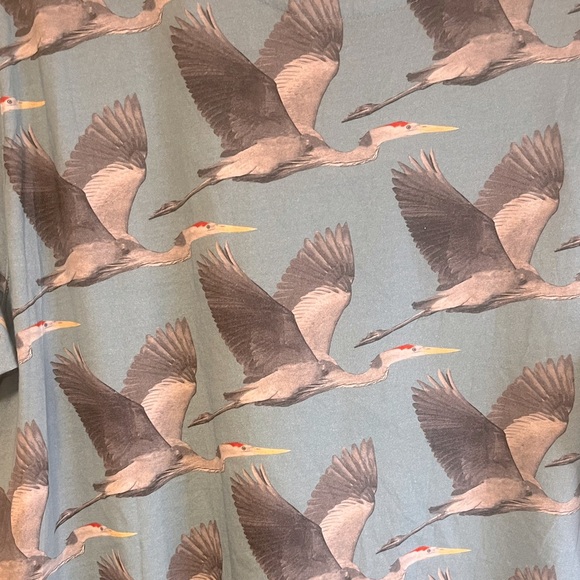 Ted Baker Men Short Sleeved Light Blue Heron Printed T-Shirts SZ 4 - Picture 6 of 10
